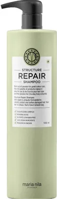 A bottle of Maria Nila Structure Repair Shampoo.