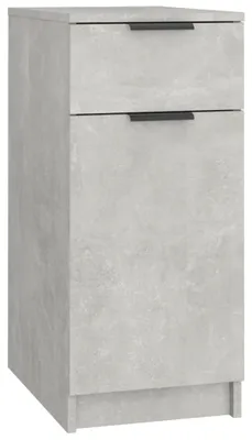 Zdjęcie produktu dla vidaXL Szafka biurowa betonowa szara 33,5x50x75 cm materiał drewnopochodny