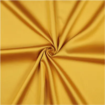 0,5m Baumwoll-Satin Baumwollstoff Satinstoff Meterware unifarben Oeko-Tex zertifiziert senfgelb