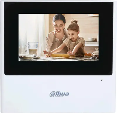 Imagen del producto de Monitor Dahua VTH2612L-W de 4,3 pulgadas para videoporteros, con conexión Wi-Fi y sistema de 2 hilos