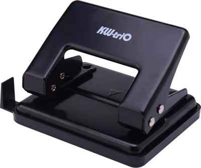 Produktbild von INF Handlocher Schwarz Metall A4 Papier 10 20 40 Seiten Hebelmechanismus S