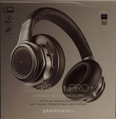 Produktbild von Plantronics Backbeat Pro + Bluetooth Headset, schwarz