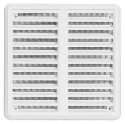 Immagine prodotto di Griglia di ventilazione HACO VM KB con rete e coperchio 150x150 mm plastica bianca
