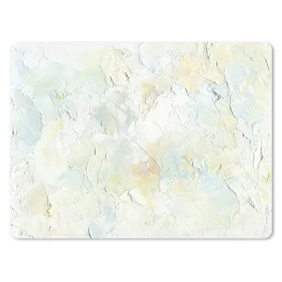 Produktbild von MuchoWow® Mauspad Mousepad Ölgemälde weiß 40x30 cm - Mousepads - Maus Mat - Pad - Mausunterlage - Anti Rutsch
