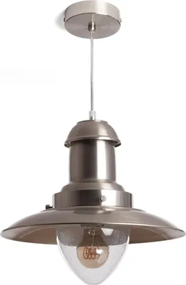 Produktbild von Pendelleuchte aus satiniertem Nickel Fisherman Nickel