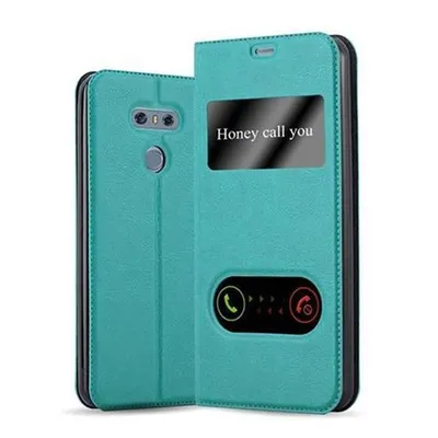 Immagine prodotto di Cadorabo custodia protettiva per LG G6 in turchese custodia per cellulare custodia a libro cover case