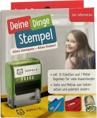 Produktbild von TRODAT Stempelset Typomatic - Textilstempel zum Selbersetzen - 150529
