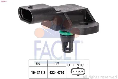 Produktbild von FACET Luftdrucksensor Höhenanpassung 10.3412 passend für PEUGEOT 3008 SUV (M)
