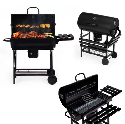 Zdjęcie produktu dla Grill ogrodowy węglowy z termometrem i popielnikiem