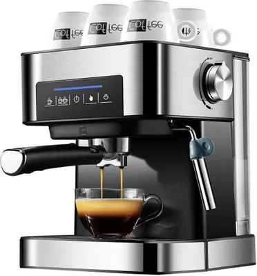 Produktbild von ZELURXX 20 Bar Espressomaschine, Professionelle Espressomaschinen, 850 W, 1,5 l abnehmbarer Wassertank, Milchaufschäumer, für Cappuccino, Latte