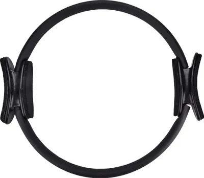 Produktbild von Yoga-Pilates-Ring mit Doppelgriff – Widerstandsring für Oberschenkel- und Beintraining (Schwarz)