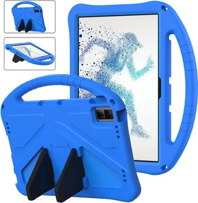 Produktbild von Dětské pouzdro pro Xiaomi Redmi Pad Pro 2024 12.1", EVA lehké nárazuvzdorné pouzdro s skládacím stojánkem a rukojetí modré