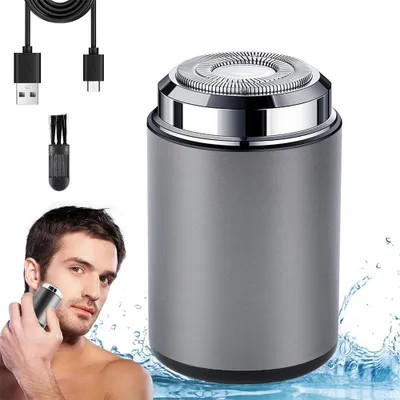 Produktbild von Elektrorasierer Herren, Tragbarer Rasierer Multifunktionaler Mini-Elektrorasierer, Nass- und Trockenrasierer für Reise Zuhause, USB wiederaufladbarer