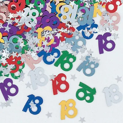 Produktbild von 18. Geburtstag Deko Konfetti Bunt