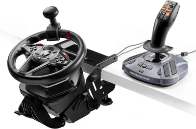 Produktbild von Thrustmaster SimTask Farming Pack PS – T128 + FarmStick – PS5/PC