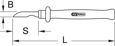 Zdjęcie produktu dla KS TOOLS Nóż do ściągania izolacji z kabli, 195 mm ( 117.1395 )