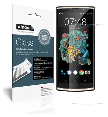 Produktbild von 2x Schutzfolie für Oukitel K7 matt - Anti-Shock 9H Folie Glass Kunststoffglas