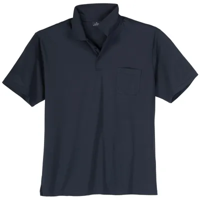 Produktbild von Ragman Übergrößen Softknit Poloshirt marine