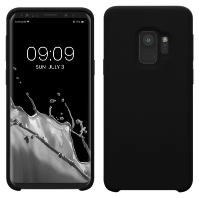 Zdjęcie produktu dla Etui kwmobile do telefonu Samsung Galaxy S9 – silikonowe etui – ładowanie bezprzewodowe – etui ochronne w kolorze czarnym