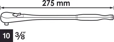 Obrázek produktu pro Oboustranná ráčna ViGOR 3/8, V4945