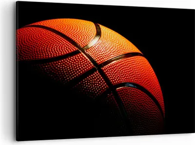 Produktbild von Bild auf Leinwand - Leinwandbild - Basketball Spiel Sport - 100x70cm - Wand Bild - Wanddeko - Leinwanddruck - Bilder - Kunstdruck - Wanddekoration - Leinwand bilder - Wandkunst - AA100x70-2225