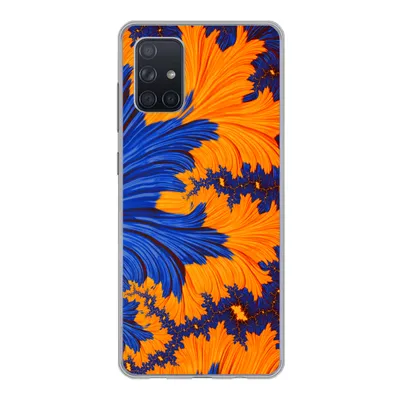 Produktbild von MuchoWow® Handyhülle Schutzhülle Hülle für Samsung Galaxy A51 5G Blätter - Kunst - Psychedelisch Silikon Softcase Handy Hülle - Abbildung