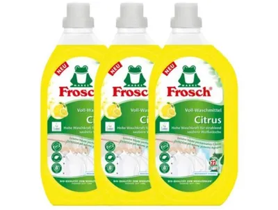 Produktbild von Frosch Liquid Laundry Detergent - Lemon 3x1500ml