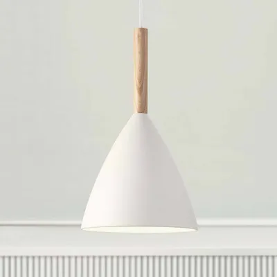 Immagine prodotto di Lampada a sospensione Pure Lampada a sospensione Ø 20 cm bianco/legno