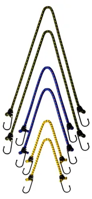 Produktbild von 6 Stück Elastische Bungee-Seile mit Karabinerhaken für Outdoor-Aktivitäten