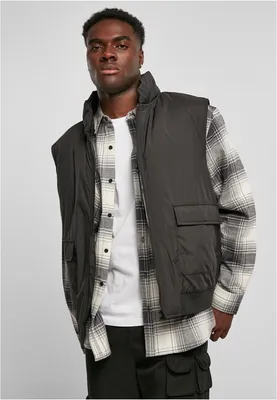 Immagine prodotto di Gilet Urban Classics Clean Puffer nero da uomo - M