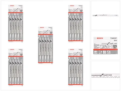 Produktbild von PRO Multi Material thick and thin T345XF Stichsägeblatt, 132 mm, 25-tlg.