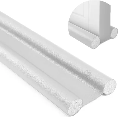 Produktbild von Zugluftstopper für Türen 92 cm, Thermische und Akustische Isolierung, Geräuschdichte Abdichtung, Weiß