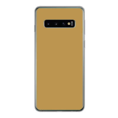 Produktbild von MuchoWow® Handyhülle Schutzhülle Hülle für Samsung Galaxy S10 Ockergelb - Farbe - Herbst - Gelb - Fest - Farben Silikon Softcase Handy Hülle - Handytasche