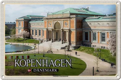 Produktbild von Blechschild Reise 30x20cm Kopenhagen Dänemark Kunstmuseum