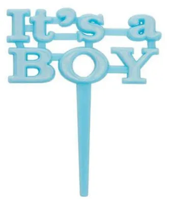 Obrázek produktu pro Párty zapichovátka do cupcaku - Baby shower - It's a boy - Kluk - 8 ks