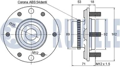 Produktbild von RUVILLE 985363 Lagerung Stabilisator Stabigummi