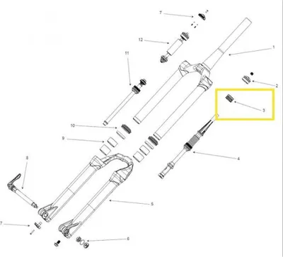 Image de Amortisseur pneumatique Manitou pour modèles Marvel Pro/Expert, diamètre de 120 mm - pour une suspension précise...