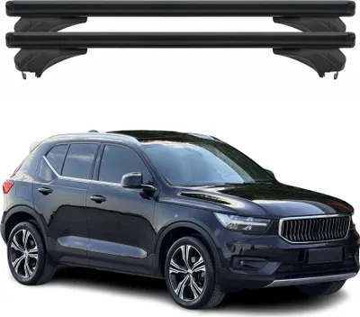 Produktbild von Menabo Dachträger Grundtäger für Volvo XC40 2018-2025 Aluminium Schwarz 2 tlg