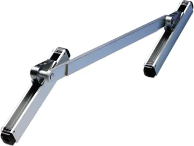 Image de GEZE OL90N/OL95 Transmission montant/cadre, jusqu'à 150 mm, alu argent anodisé
