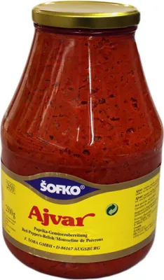 Produktbild von Sofko Ajvar Paprika und Aubergine Gemüsezubereitung der Klassiker 2650ml