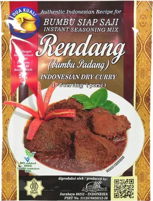Zdjęcie produktu dla DUA KUALI  Mieszanka przypraw BUMBU RENDANG 50 GR