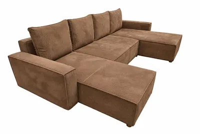 Productafbeelding van Eckbank ASTRA U, model in U-vorm, bekleed met corduroy stof "Zoom 5"