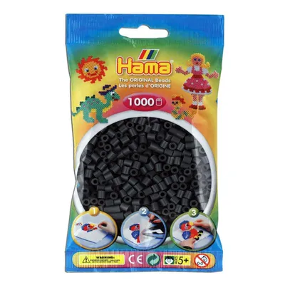 Obrázek produktu pro Hama 207-71 Hama Bügelperlen midi, dunkelgrau, im Beutel