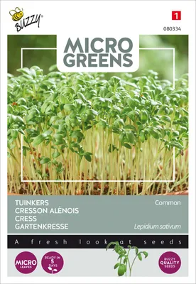 Produktbild von Gartenkresse Einfache | Microgreens von Buzzy Seeds
