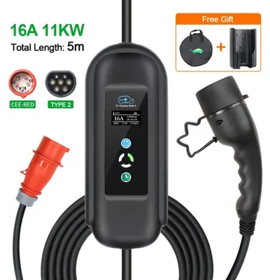 Immagine prodotto di cavo di ricarica per veicoli elettrici - cavo di ricarica per auto elettriche - cavo di ricarica tipo 2 - cavo di ricarica portatile - cavo di ricarica per veicoli elettrici