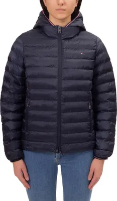 Produktbild von TOMMY HILFIGER - Damen Daunenjacke mit abnehmbarer Kapuze - Größe L