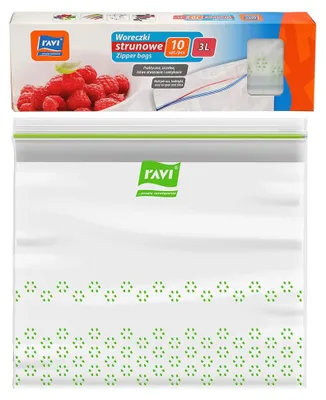 Immagine prodotto di Sacchetti Ziplock per alimenti 3l 10 pezzi