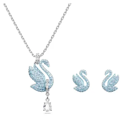 Produktbild von Swarovski Schmuck Uni Iconic Swan Set Blau 5660597