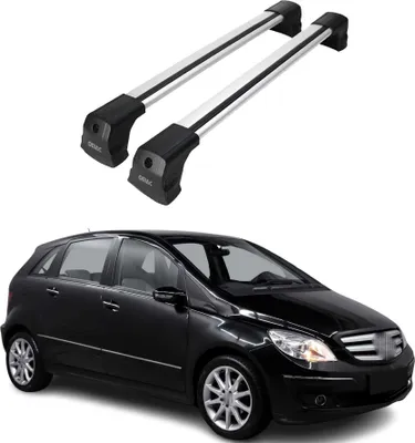 Image de Barres de toit transversales pour Mercedes Classe B T245 2005-2011 Alu Gris