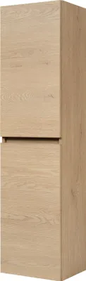 Image de Armoire de salle de bain, couleur : chêne foncé, dimensions : 35 x 136 x 27 cm